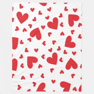 Manta Polar Corazones Lindos 