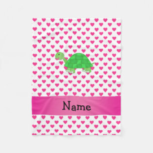 Manta Polar Corazones lindos conocidos personalizados del rosa