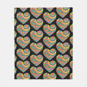 Manta Polar Corazones Mandala
