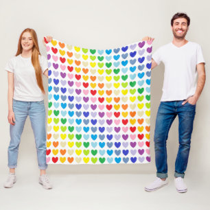 Manta Polar Corazones más amplios del arco iris del espectro