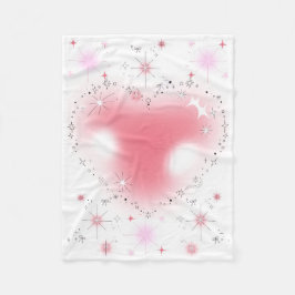 Manta Polar Corazones y destellos bebé