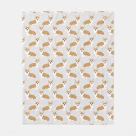Manta Polar Corgi Blanket - lindo regalo de corgi, bonito dise