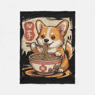 Manta Polar Corgi Eating Ramen