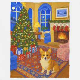 Manta Polar Corgi Galés de Pembroke Fiesta