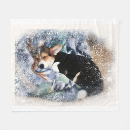 Manta Polar Corgi galés durmiente