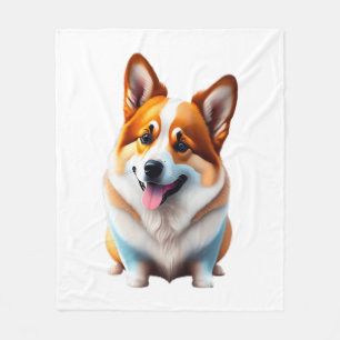 Manta Polar Corgi perro gracioso lindo animal cachorro estilo