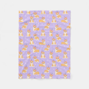 Manta Polar Corgi Pups Fleece Blanket