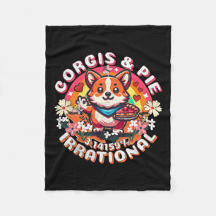Manta Polar Corgis Funny Pi Day Pie Butterflies A Quien Le Enc