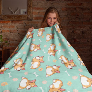 Manta Polar Corgis pequeño