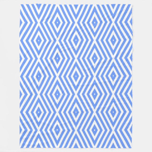 Manta Polar Cornflower Blue Moods Diamond Chevrons (Anverso)