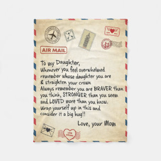 Manta Polar Correo Aéreo A Mi Hija