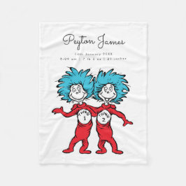 Manta Polar Cosa Una Cosa Dos Gemelos Nacidos Estatales Fleece