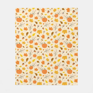 Manta Polar Cosecha de calabaza de otoño acogedor