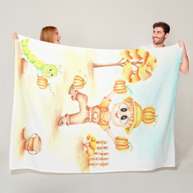 Manta Polar Cosecha de moras niño de jengibre (In situ)