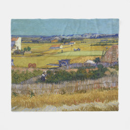 Manta Polar Cosecha en La Crau Vincent Van Gogh
