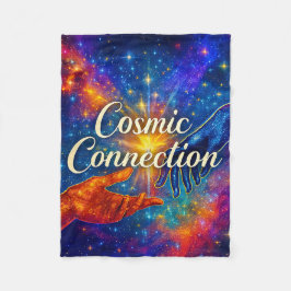 Manta Polar 🪐 Cosmic Connection Fleece Blanket 30x40