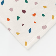 Cosmo retro Terrazzo Fleece Blanket
