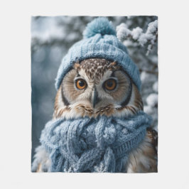 Manta Polar Cosmoso y caprichoso invierno Wonderland Owl