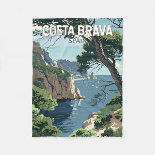 Manta Polar Costa Brava España Viaje al Vintage