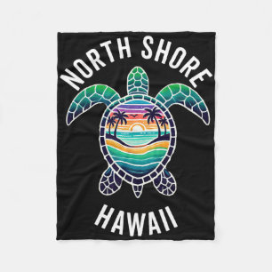 Manta Polar Costa Norte de Oahu Hawaii Recuerdo de Surf Hawaia