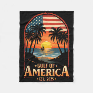 Manta Polar Costa Vi De Bandera Del Golfo Retro De Eeuu Est 20