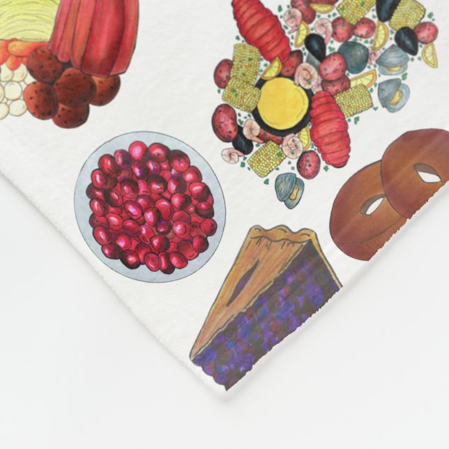 Manta Polar Costero New England Foods Northeast America Estado (Esquina)