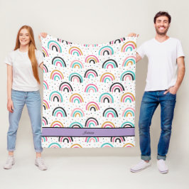 Manta Polar Cosy Boho Rainbow