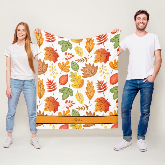 Manta Polar Cosy Fall deja nombre personalizado (In situ)