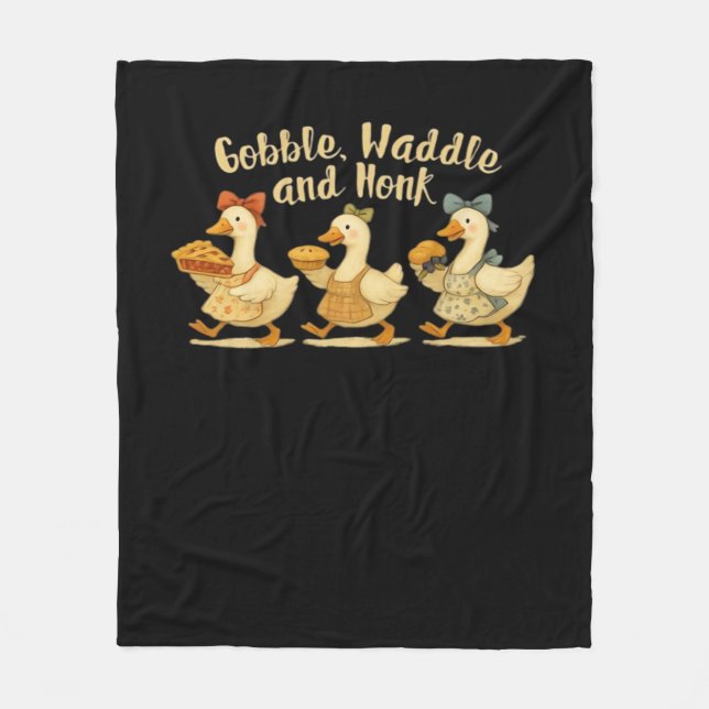 Manta Polar Cosy Fall Season Goble Waddle Honk Cute Cot (Anverso)