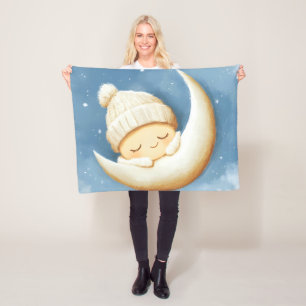 Manta Polar Cosy Knit Nap Cresent Moon