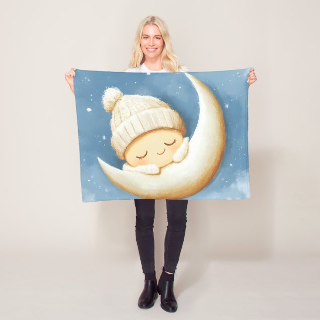 Manta Polar Cosy Knit Nap Cresent Moon (In situ)