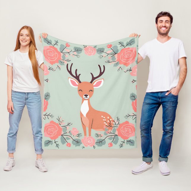 Manta Polar Cosy Woodland Friends Deer (In situ)