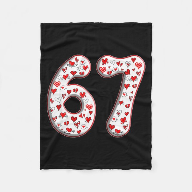 Manta Polar Couple Costume Duo 67 Meme Six Seven Valentines Da (Anverso)