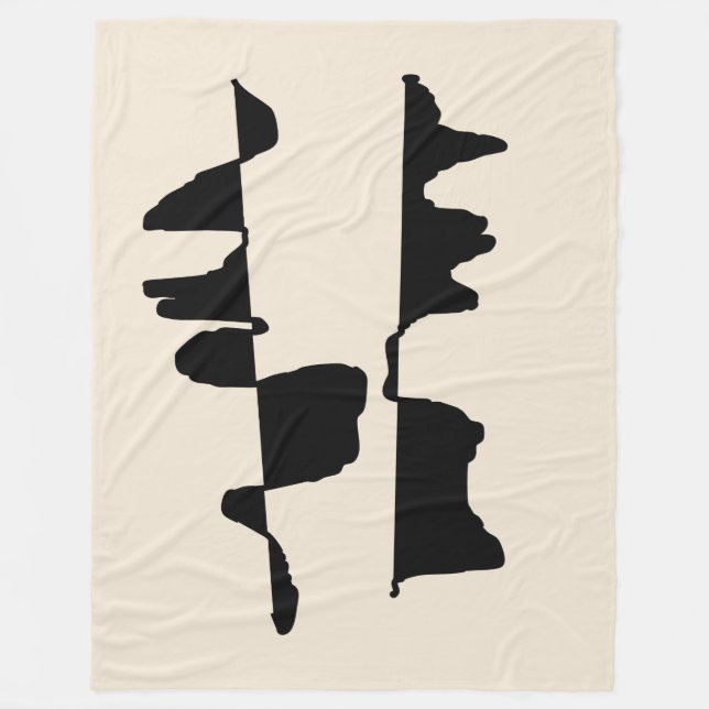 Manta Polar Couverture Polaire Abstrait Dual Face (Anverso)