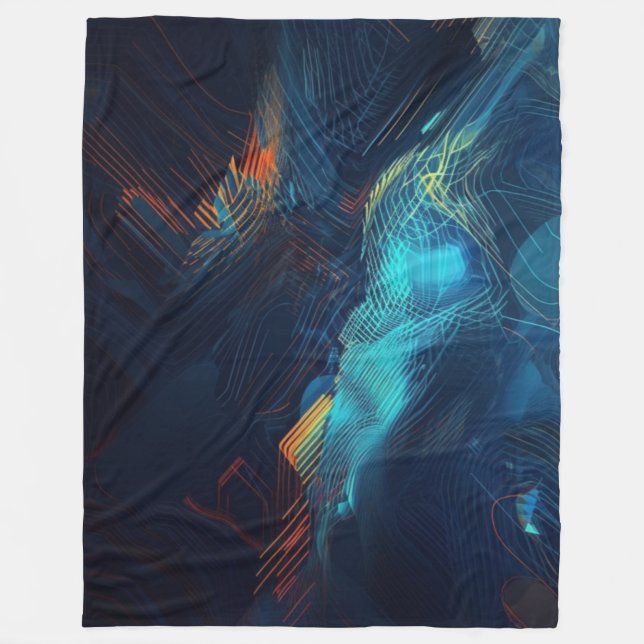Manta Polar Couverture polaire art abstrait (Anverso)