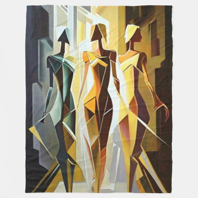 Manta Polar Couverture polaire art abstrait (Anverso)