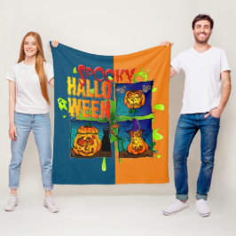 Manta Polar Couverture Polaire Spooky Halloween