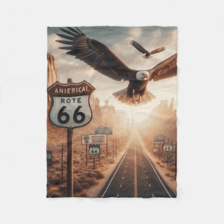 Manta Polar Couverture route 66