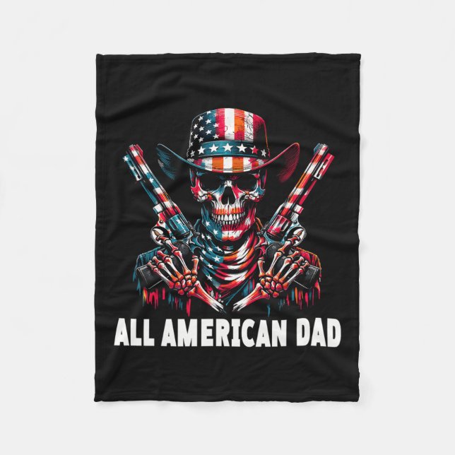 Manta Polar Cowboy de papá americano (Anverso)