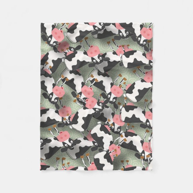 Manta Polar Cows Fleece Blanket (Anverso)