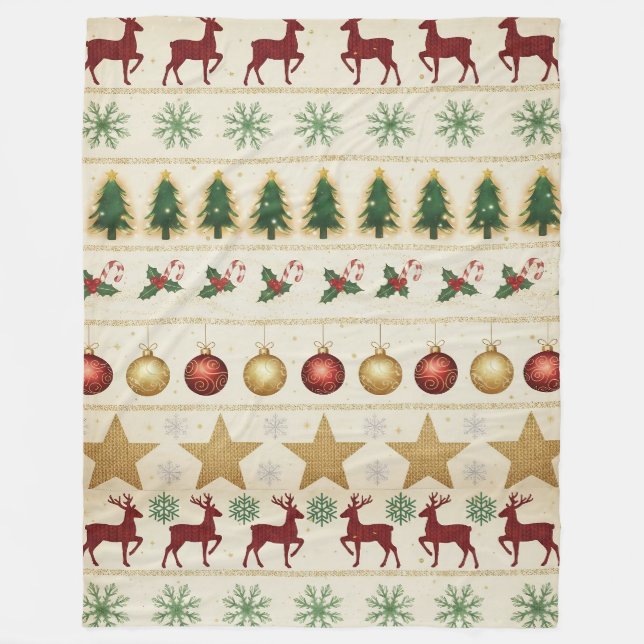 Manta Polar Cozy Christmas Nights Fleece Blanket (Anverso)