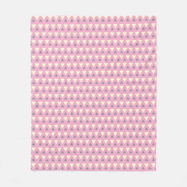 Manta Polar Cozy Fleece Blanket  Modern Geometric Pattern (Anverso)
