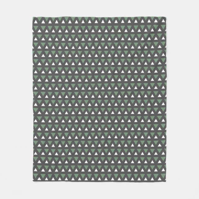 Manta Polar Cozy Fleece Blanket  Modern Geometric Pattern (Anverso)