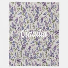 Manta Polar Cozy Floral Personalized Blanket