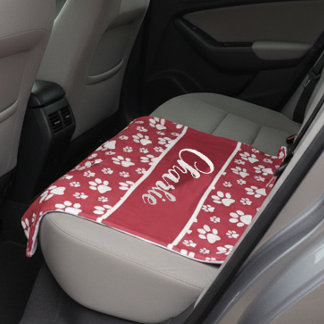 Manta Polar Cozy Paw Print Personalizado Dog Blanket - Persona