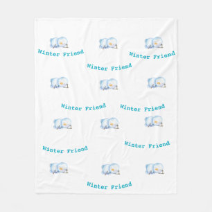 Manta Polar Cozy Penguin Fleece Blanket