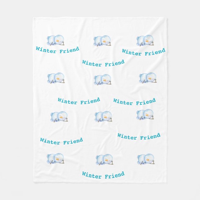 Manta Polar Cozy Penguin Fleece Blanket (Anverso)
