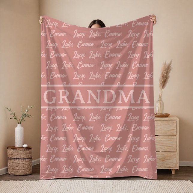 Manta Polar Cozy Personalized Blanket Gift for Mama or Grandma (personalized blanket gift for mama or grandma, custom christmas blanket for mama or grandma)
