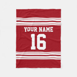 Manta Polar Cranberry Red White Sports Jersey
