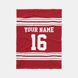 Manta Polar Cranberry Red White Sports Jersey